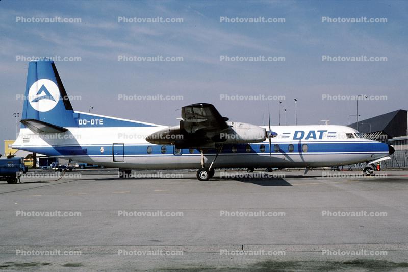 OO-DTE, DAT Delta Air Transport, Fairchild FH-227B, FH-227