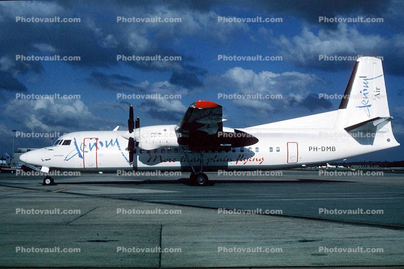 PH-DMB, Denim Air, Fokker F50, Tyrolean Airways