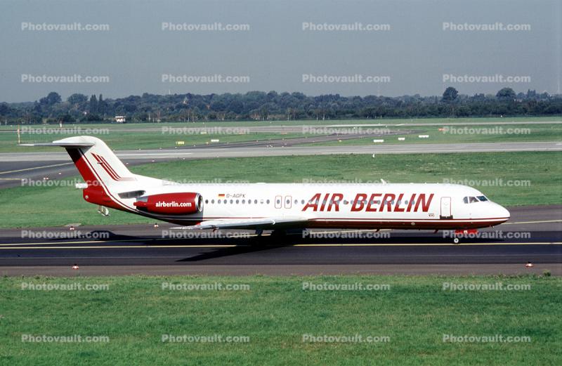 D-AGPK, Air Berlin BER, Fokker F28-0100