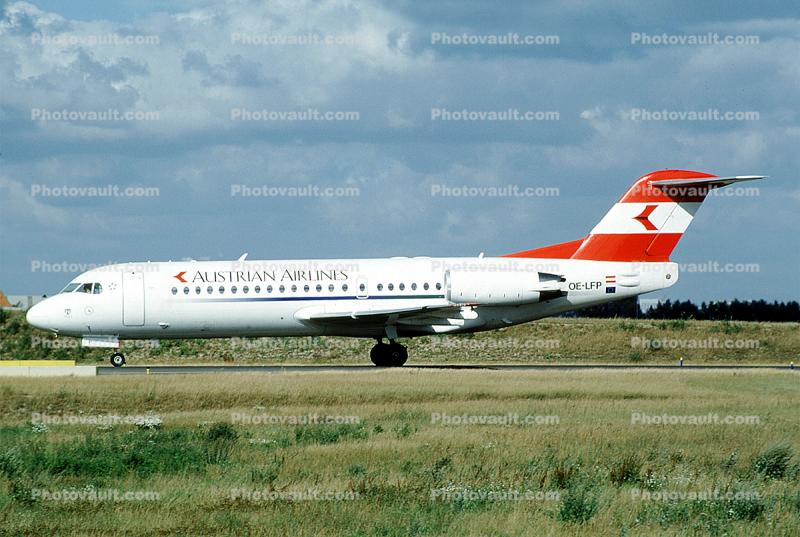 OE-LFP, Fokker F28-0070, Austrian Airlines AUA, F70 series