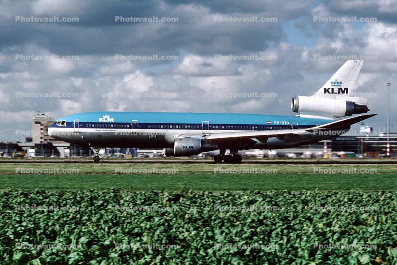PH-DTD, Douglas DC-10-30, KLM Airlines, CF6-50C2, CF6