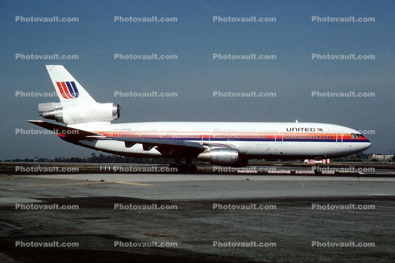 N1839U, United Airlines UAL, McDonnell Douglas DC-10-10, CF6-6K, CF6