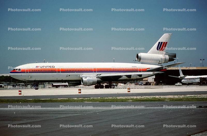 N1818U, Douglas DC-10-10, United Airlines UAL, CF6-6K, CF6