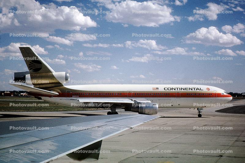 N68044, McDonnell Douglas DC-10-10, Continental Airlines COA, Denver Stapleton, CF6-6D, CF6