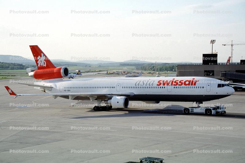 HB-IWN, McDonnell Douglas, MD-11, asia SwissAir, PW4460, PW4000
