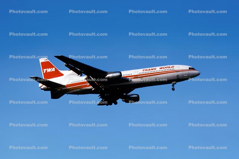 Trans World Airlines, Lockheed L-1011-385, Landing, TWA, February 1981