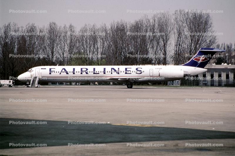 LX-FAB, Fairlines, McDonnell Douglas MD-81, JT8D-217, JT8D