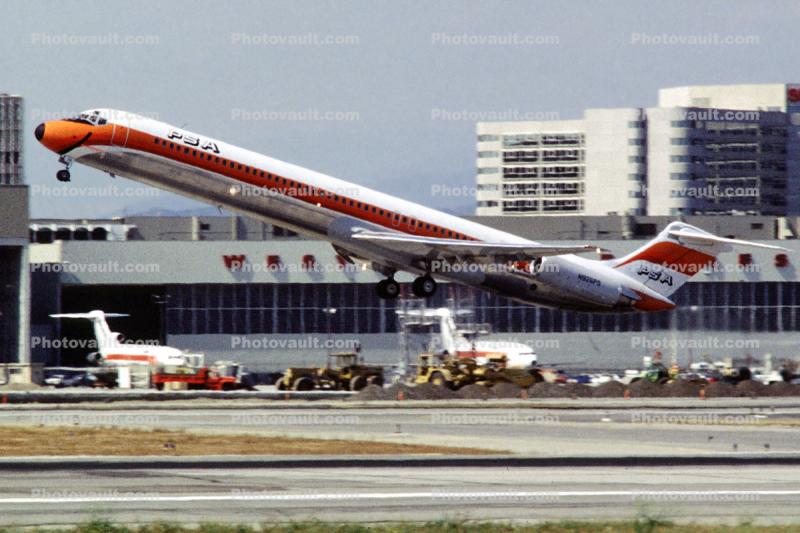 N926PS, PSA, Pacific Southwest Airlines, Douglas DC-9, Taking-off, JT8D