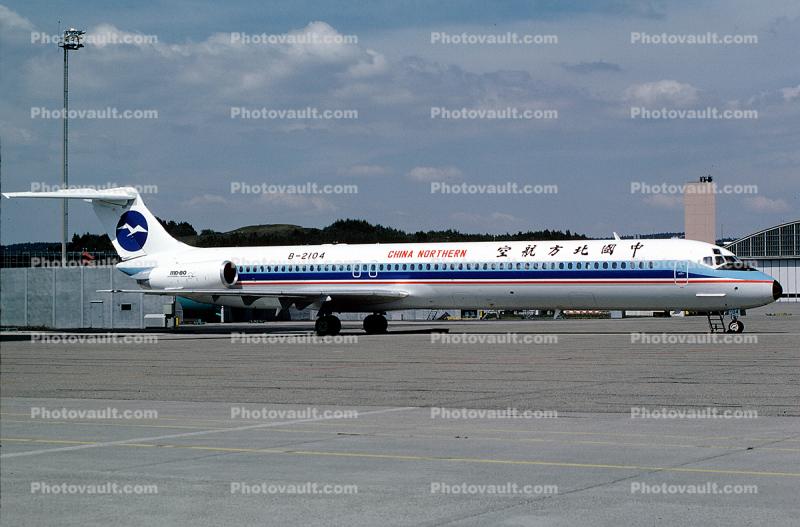 B-2104, China Northern Airlines CBF, McDonnell Douglas MD-82, (DC-9-82), JT8D