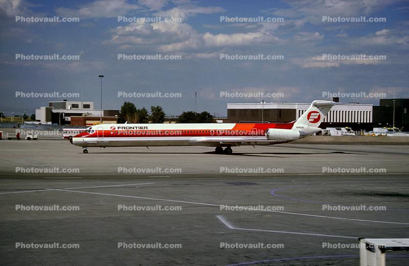N9802F, Frontier Airlines, McDonnell Douglas MD-82, (DC-9-82) , JT8D