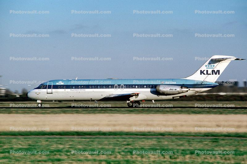 PH-DNR, KLM Airlines, McDonnell Douglas DC-9-30, City of Stockholm, JT8D