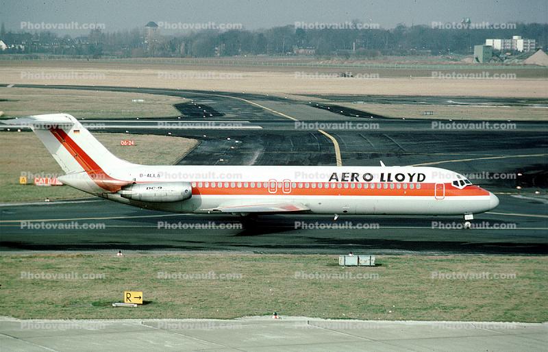 D-ALLA, Aero Lloyd, Douglas DC-9-32, JT8D-9A s3, JT8D