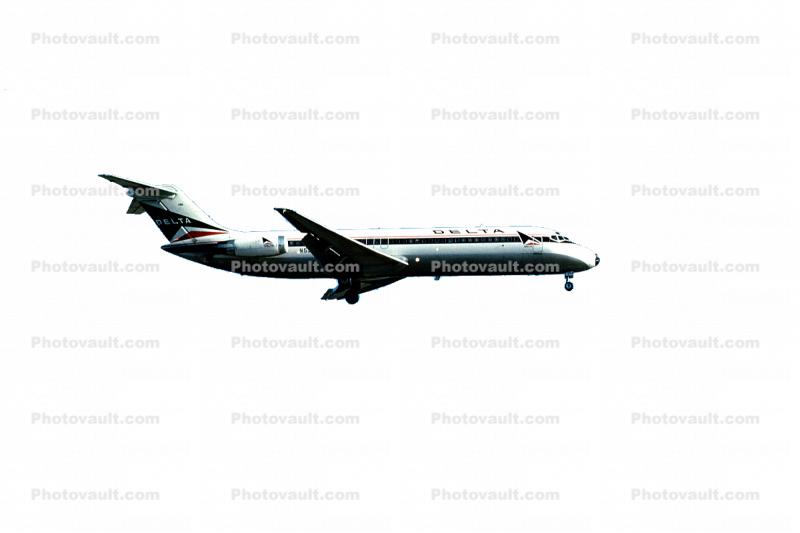Delta Air Lines, Douglas DC-9, photo-object, object, cut-out, cutout