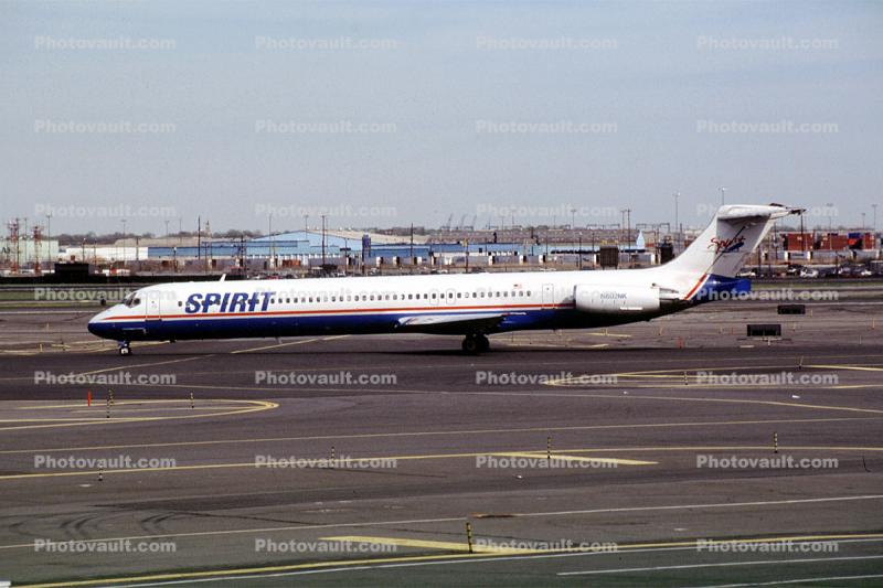 N802NK, McDonnell Douglas MD-82, Spirit Air NKS, JT8D