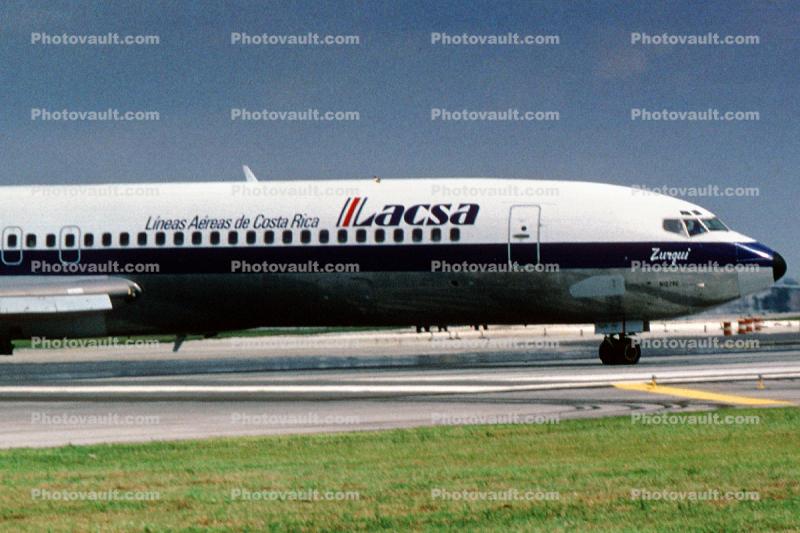 N1279E, LACSA, Boeing 727-2Q6, JT8D, 727-200 series
