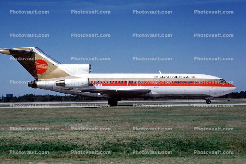 N40484, Boeing 727-022, Continental Airlines COA, JT8D-7B, JT8D