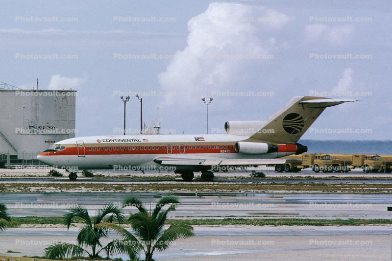 N2475, Boeing 727-024C, Continental Airlines COA, JT8D-7B, JT8D, Fiji