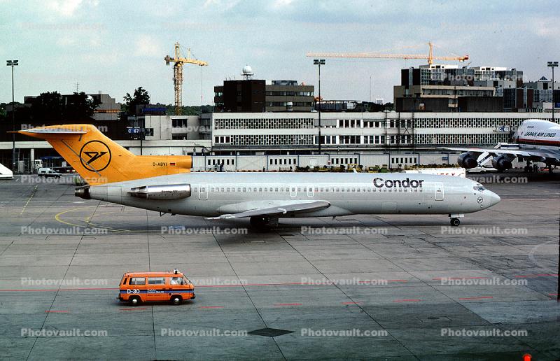 D-ABVI, Boeing 727-230A, Condor Airlines, Gate, Terminal, JT8D, 727-200 series