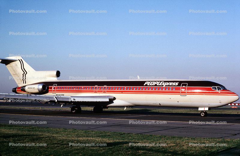 N562PE, PEOPLExpress, Boeing 727-227A, JT8D, JT8D-9A s3, 727-200 series