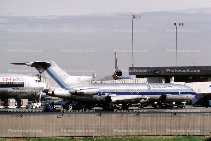 N8837E, Boeing 727-225, Eastern Airlines EAL, JT8D, JT8D-7B, 727-200 series