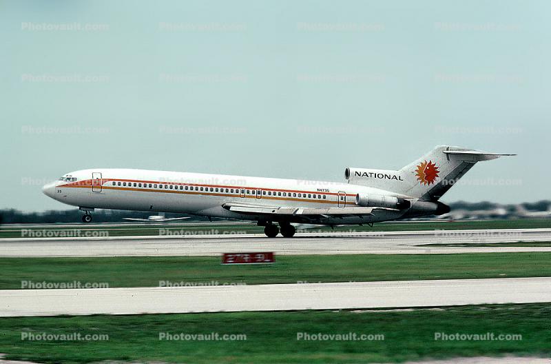 N4735, Boeing 727-235, National Airlines NAL, Taking-off, JT8D, JT8D-7B