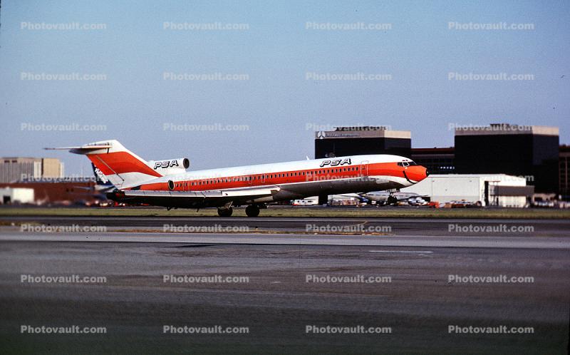N547PS, Boeing 727-214, PSA, Pacific Southwest Airlines, Taking-off, JT8D, 727-200 series