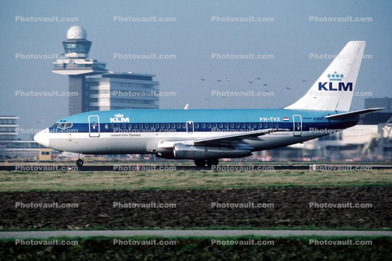 PH-TVX, Boeing 737-2T5, 737-200, series KLM Airlines, JT8D
