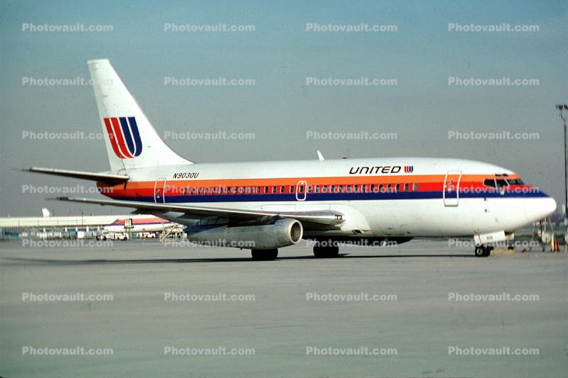 N9030U, Boeing 737-222, United Airlines UAL, 737-200 series