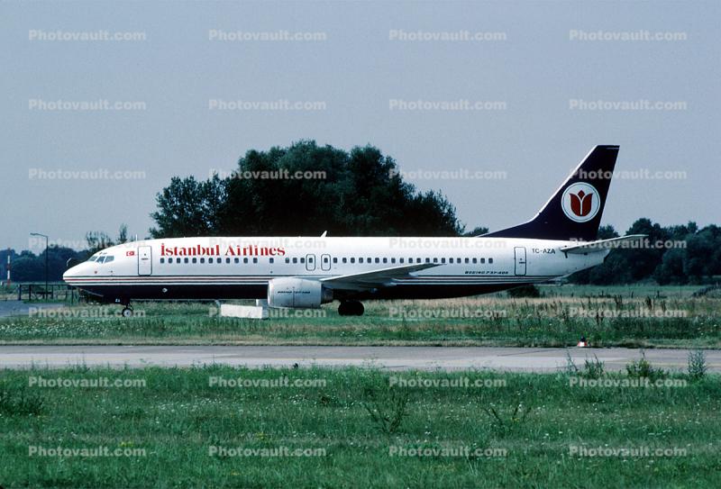TC-AZA, Istanbul Airlines, Boeing 737-4Y0, 737-400 series, CFM56-3C1, CFM56
