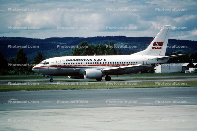 LN-BUC, Braathens, Boeing 737-505, 737-500 series, CFM56-3C1, CFM56