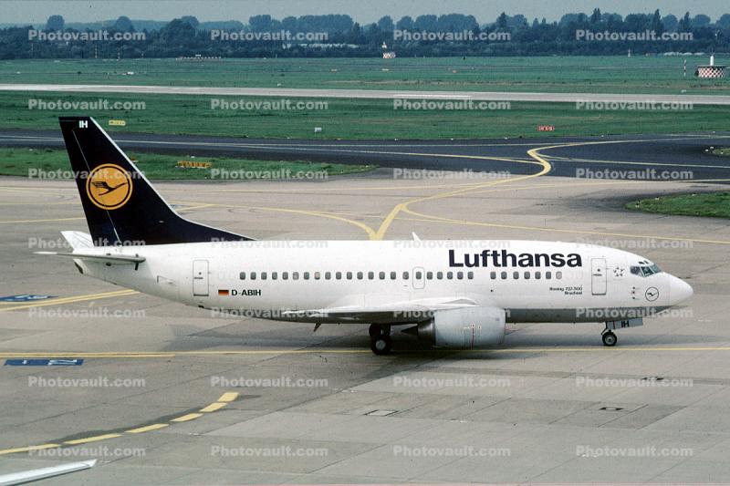 D-ABIH, Boeing 737-530, Lufthansa, 737-500 series, Lufthansa, Bruchsal