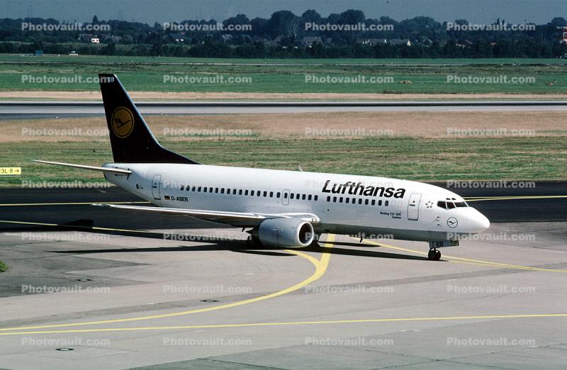 D-ABEB, Boeing 737-330, Lufthansa, 737-300 series, CFM56-3B2, CFM56, Xanten