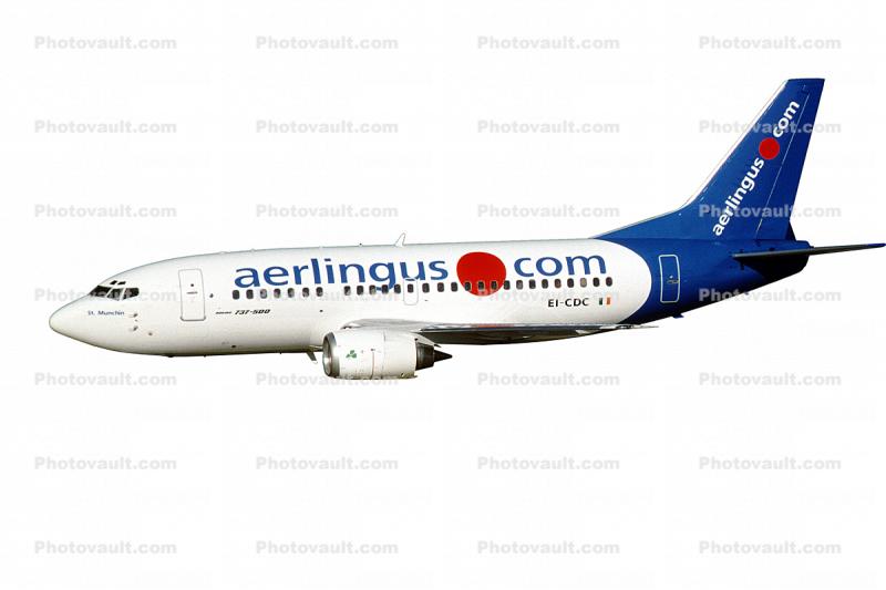 Boeing 737-548, 737-500 series, EI-CDC, photo-object, object, cut-out, cutout, CFM56