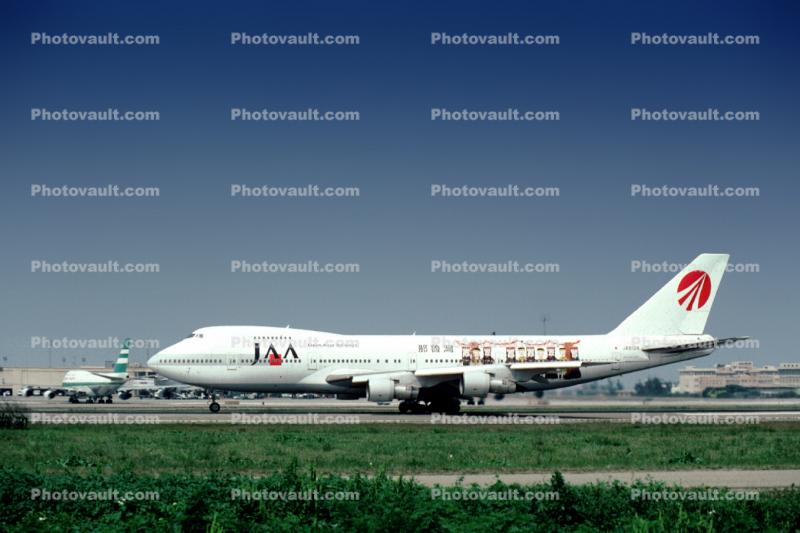 JA8128, Boeing 747-146, Japan Asia Airways, 747-100 series, JT9D-7A, JT9D
