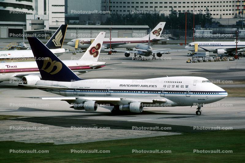 N4508H, 747-SP09, Mandarin Airlines MDA, 747SP, JT9D-7A, JT9D