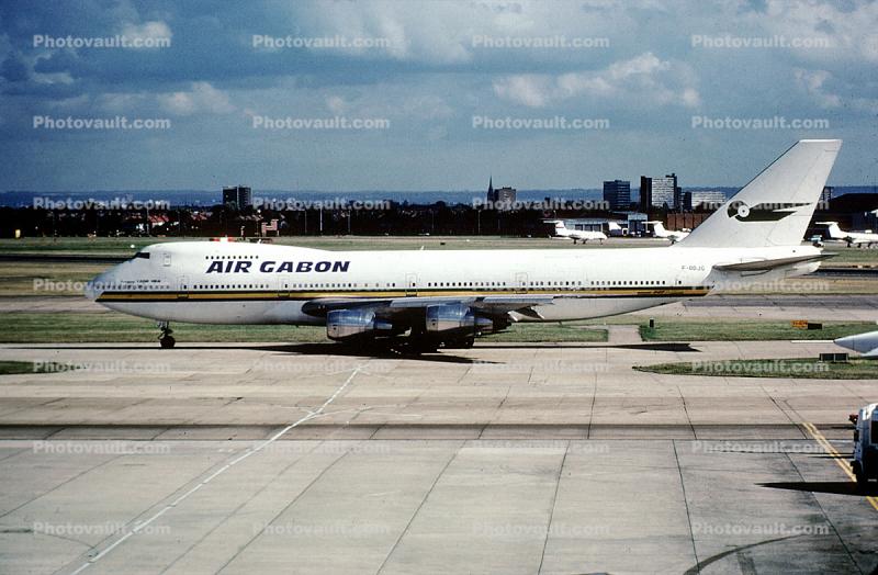 F-ODJG, Air Gabon, Boeing 747-2Q2BM, CF6-50E2, CF6, 747-200 series