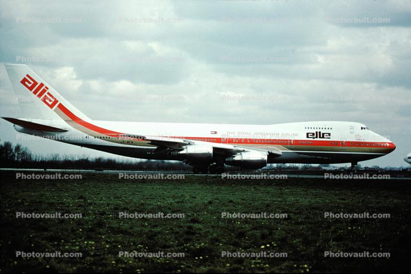 JY-AFA, Alia, elle, Boeing 747-2D3B, 747-2D0 series, CF6-50E2, CF6