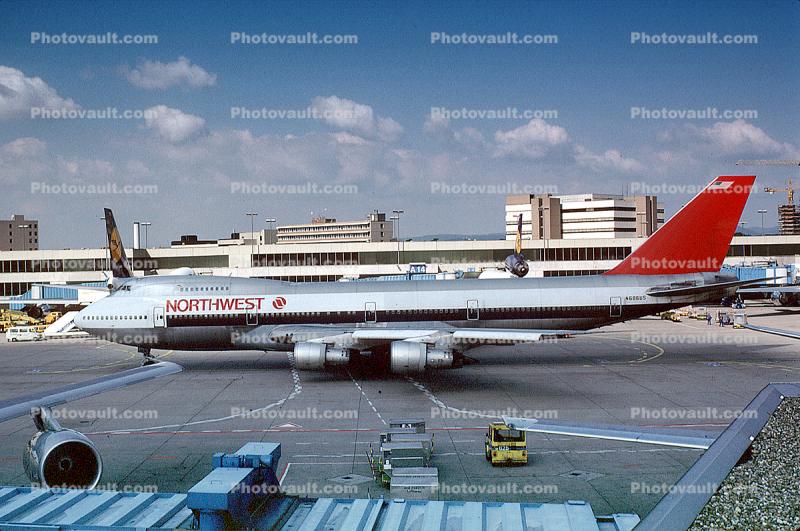 N606US, Boeing 747-151, Northwest Airlines NWA, 747-100 series