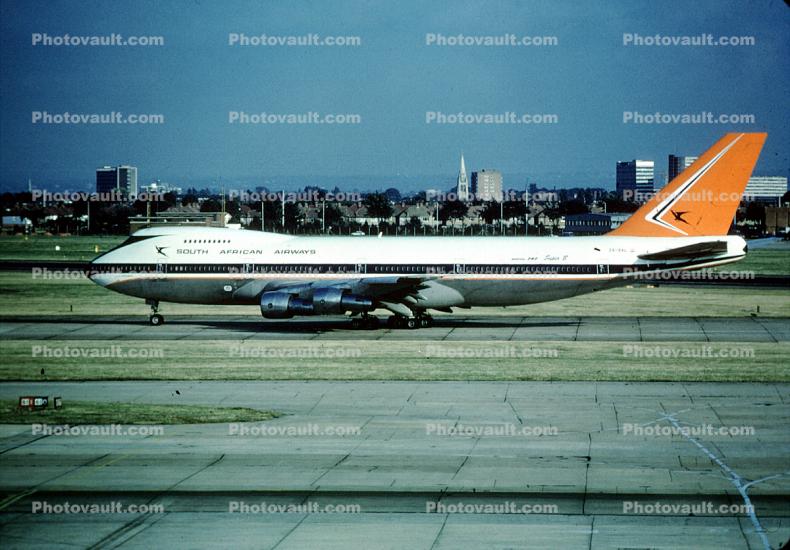 ZS-SAL, Boeing 747-244B, South African Airways SAA, 747-200 series, JT9D-7R4G2, JT9D, Tafelberg