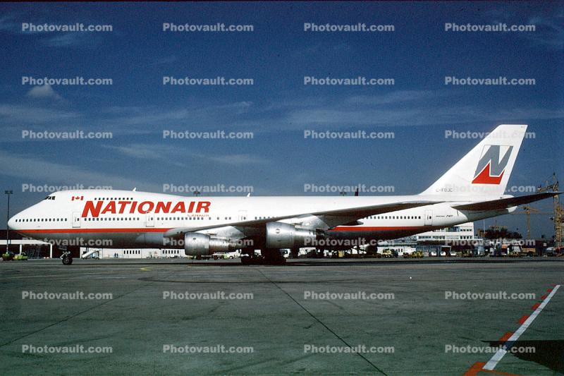 C-FDJC, NATIONAIR, Boeing 747-1D1, 747-100 series, JT9D, JT9D-7A