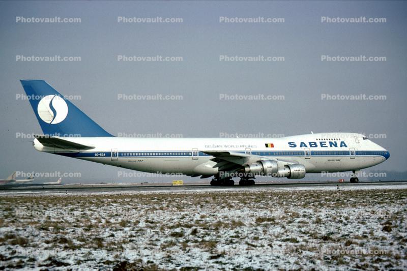 OO-SGA, Sabena, Boeing 747-129, 747-100 series