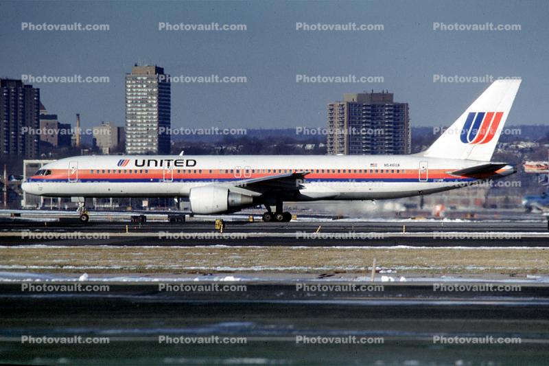 N564UA, United Airlines UAL, Boeing 757-222, 757-200 series, PW2037, PW2000