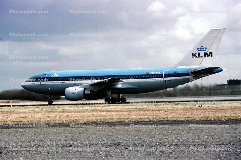 PH-AGE, Airbus A310-203, KLM Airlines, A310-200 series, CF6