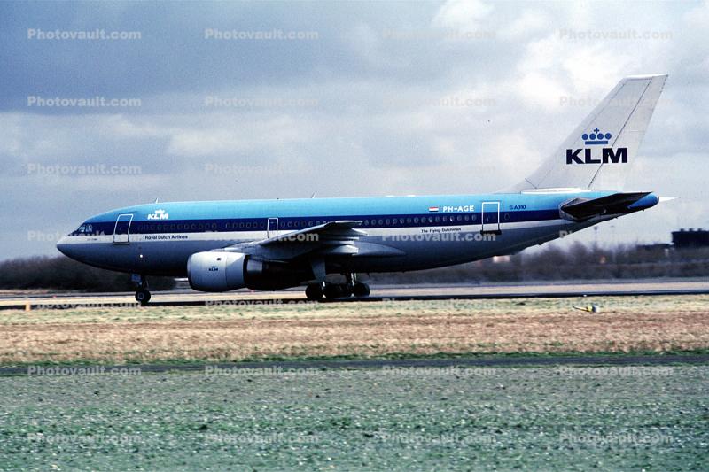 PH-AGB, KLM Airlines, Airbus A310-203, A310-200 series