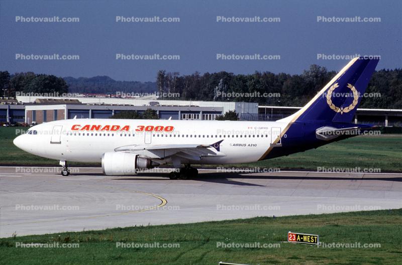 C-GRYD, Airbus 310-304, Canada 3000, A310-300 series