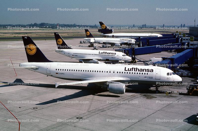 D-AIPU, Lufthansa, Airbus A320-211, CFM56-5A1, CFM56, Dresden