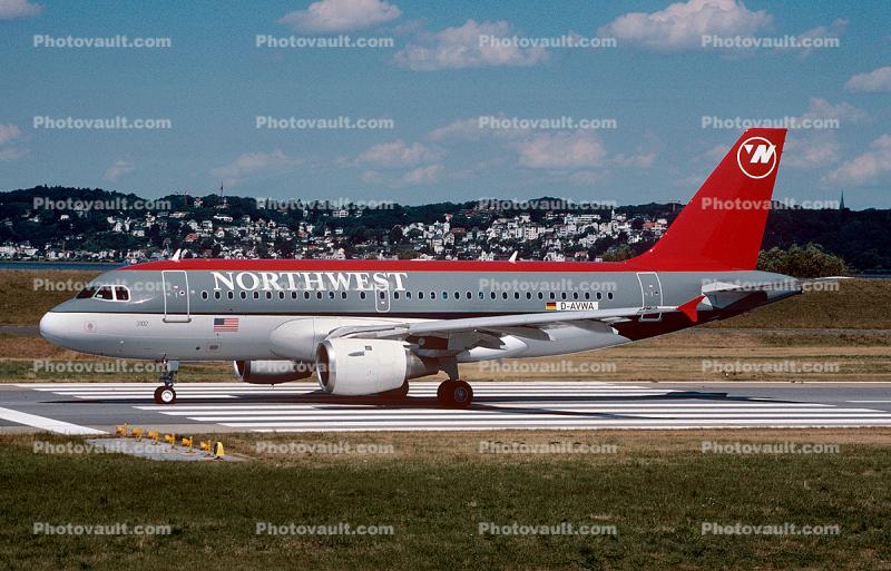 D-AVWA, Airbus A319 CJ, Northwest Airlines NWA, A319 series