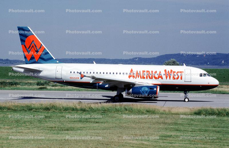 N826AW, Airbus A319-132, America West Airlines AWE, A319 series, V2524-A5, V2500