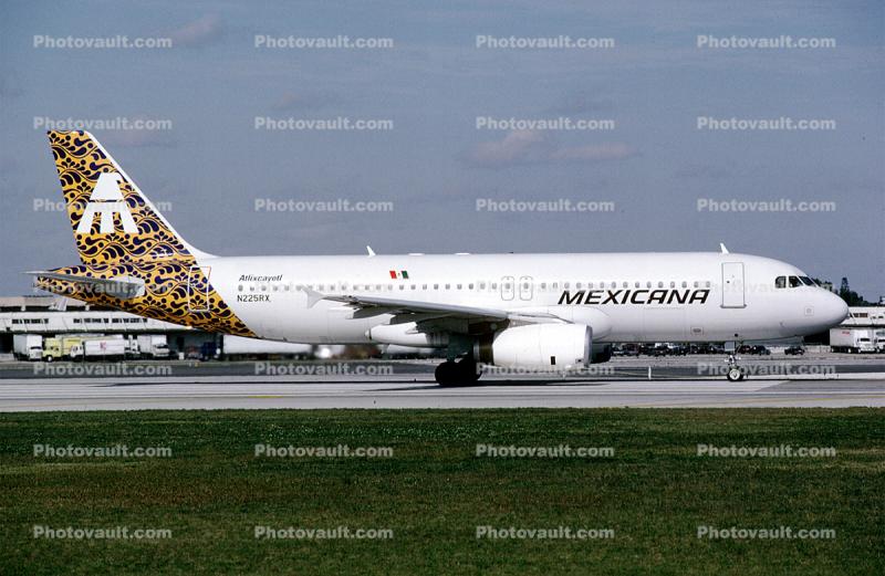 N225RX, Mexicana, Airbus A320-231, V2500-A1, V2500
