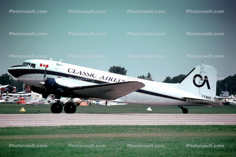 C-FWGO, Douglas DC-3A, Classic Airlines